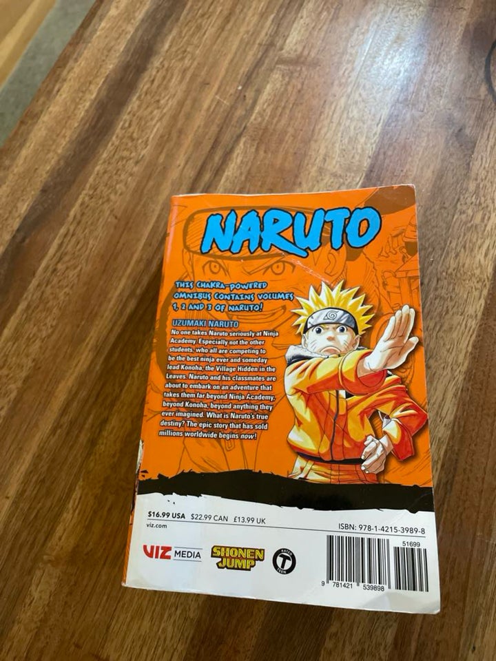 Naruto manga 1-3 i og deidara figure fra naruto, Masashi