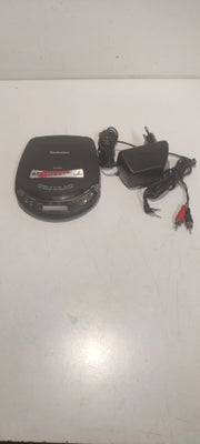 Discman, Technics, SL-XP160, God, Ældre discman med omformer og adaptere 
Sender kun på købers regni