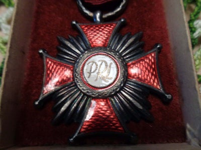 Militær, Medalje, Original polsk medalje, fin stand og med æske.