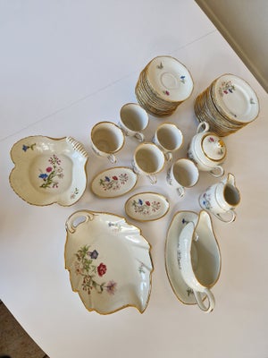 Porcelæn, Kaffestel , Sorgenfri, 37 dele af stel fra kongens lyngby fra 50'erne 
Samlet pris 200kr 

