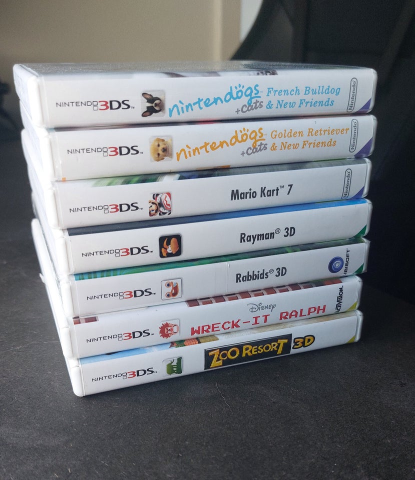 Nintendo 3DS spil - Rayman, Mario Kart, Nintendogs