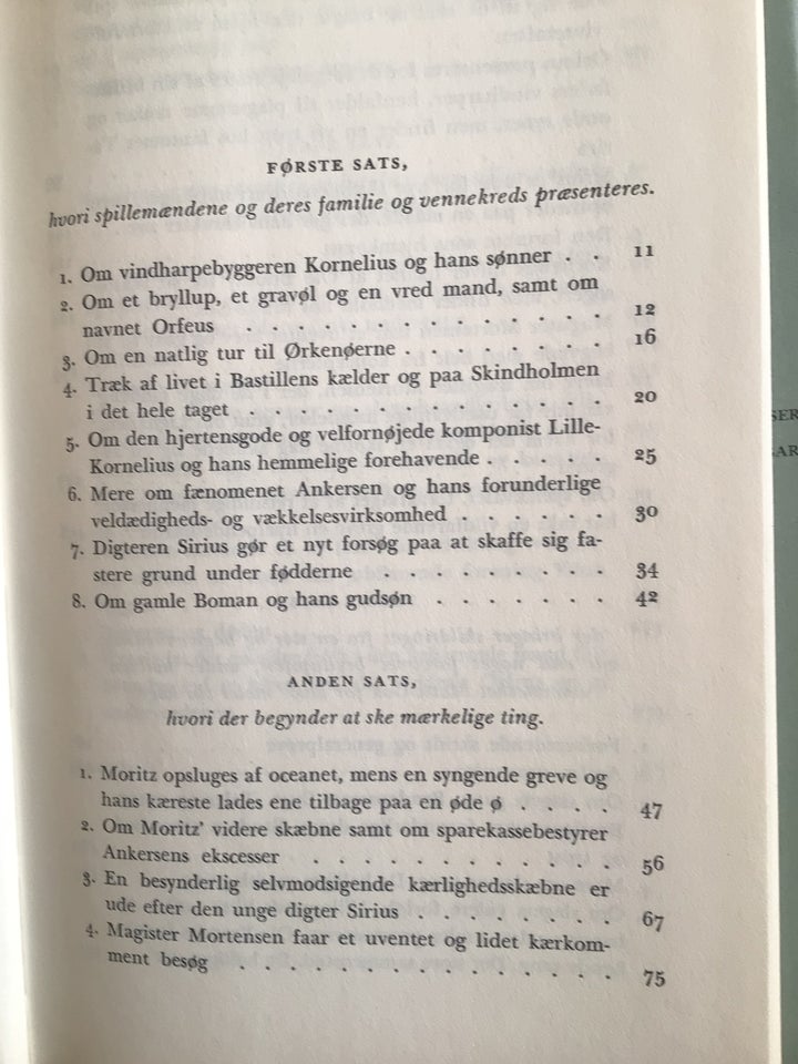 De fortabte spillemænd, William Heinesen, genre: roman