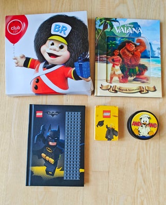 Blandet legetøj, Frisbee, Lego Batman, Vaiana bog, Legokort...., Lego, 5 nye kalendergaver til jul. 