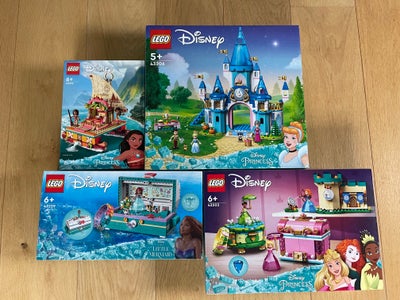 Lego andet, Disney, 4 nye og uåbnede LEGO Disney æsker sælges.

Model 43206 Askepot og prinsens slot