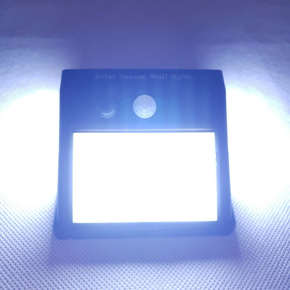 Solcellelampe, NY Sol 100 LED Væglampe Lyssensor