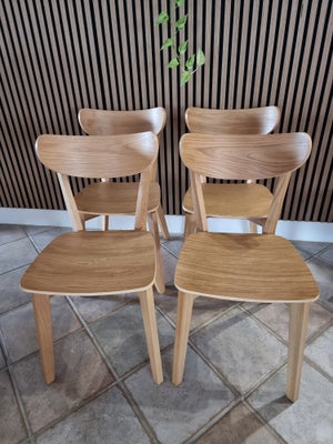Spisebordsstol, Bambus, Ukendt, b: 40 l: 45, Flotte og solide bambusstole 
4 stk. Sælges samlet 
Flo
