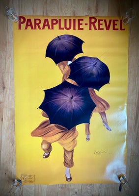 Plakat, motiv: Fransk paraply reklame , b: 61 h: 91, Poster over fransk reklame fir Revel Paraply.
R