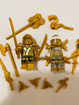 Lego Ninjago, Minifigurer, 2 Guld Ninjago Minifigurer. Kan sendes med brev eller Dao.
Fra hjem uden 