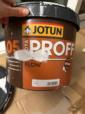 Jotun Proff vægmaling, Jotun, 7/8 liter, Hvid, Brugt approx. 7-8 ud af 9 liter. Kobt 8.12.2024