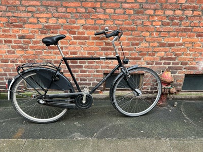 Herrecykel,  Van de Falk Van de Lux, 57 cm stel, 3 gear, Velkørende sort Van de Lux herrecykel. Velf