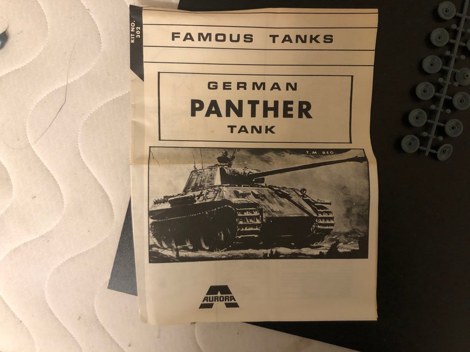 Byggesæt, Aurora German Panther Tank, skala 1/48