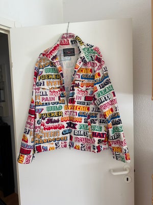 Jakke, str. XL, Supreme,  Næsten som ny, Supreme/HYSTERIC GLAMOUR Text Work Jacket - Str, XL -   næs
