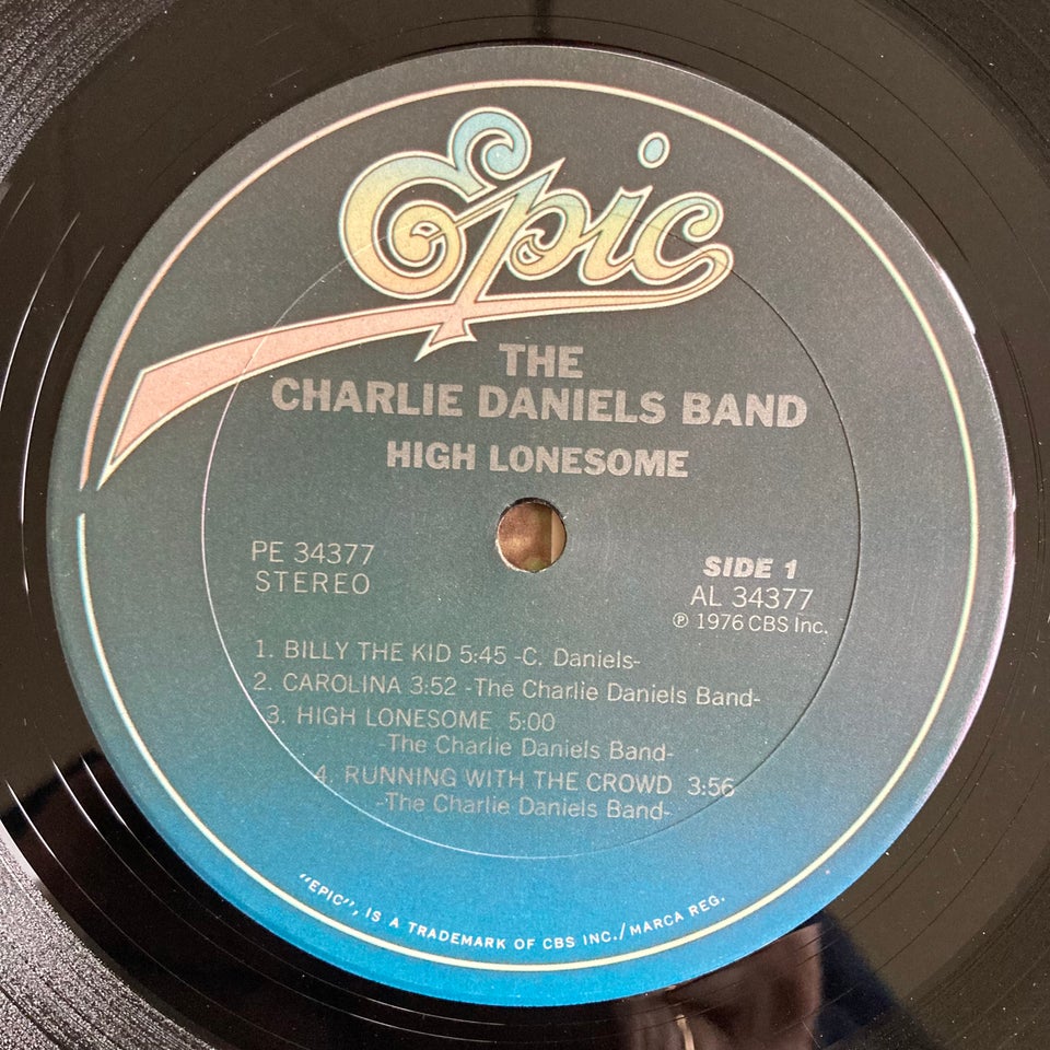LP, Charlie Daniels Band, High Lonesome