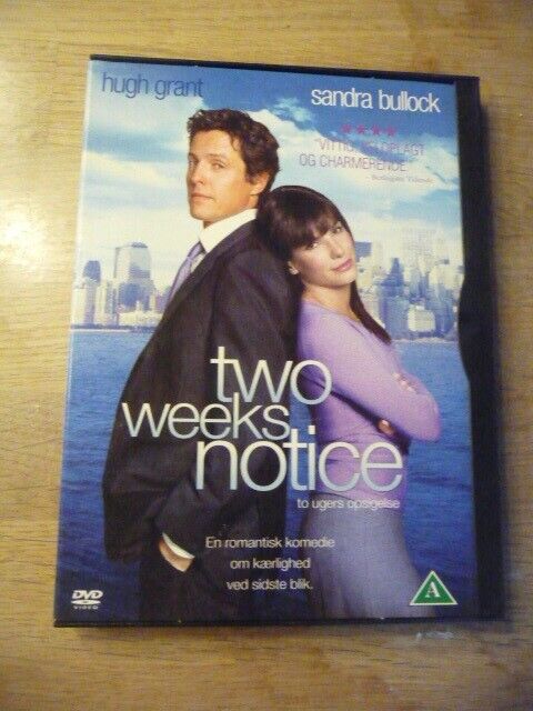 Two Weeks Nitice, DVD, komedie