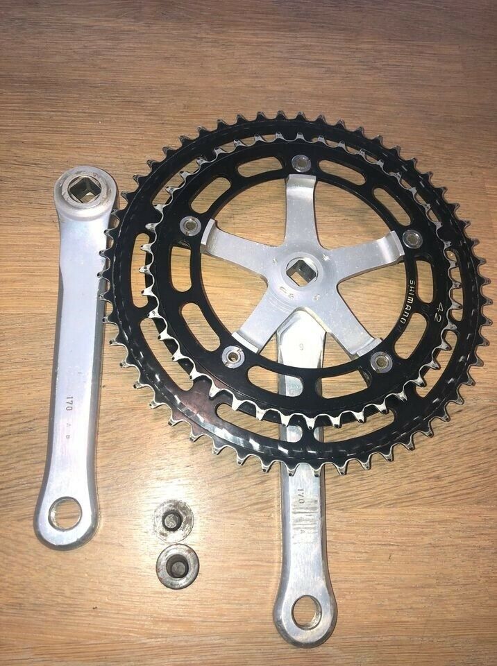 Kranksæt, shimano dura ace first generation crankset