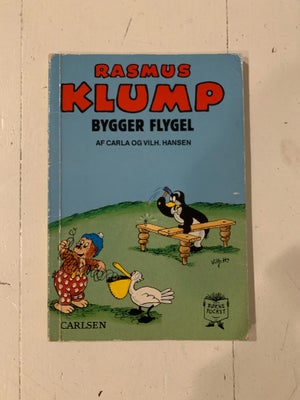 Rasmus Klump bygger flygel, Carla og Vilhelm Hansen, Hyggelig børnebog fra røg- og dyrefrit hjem.