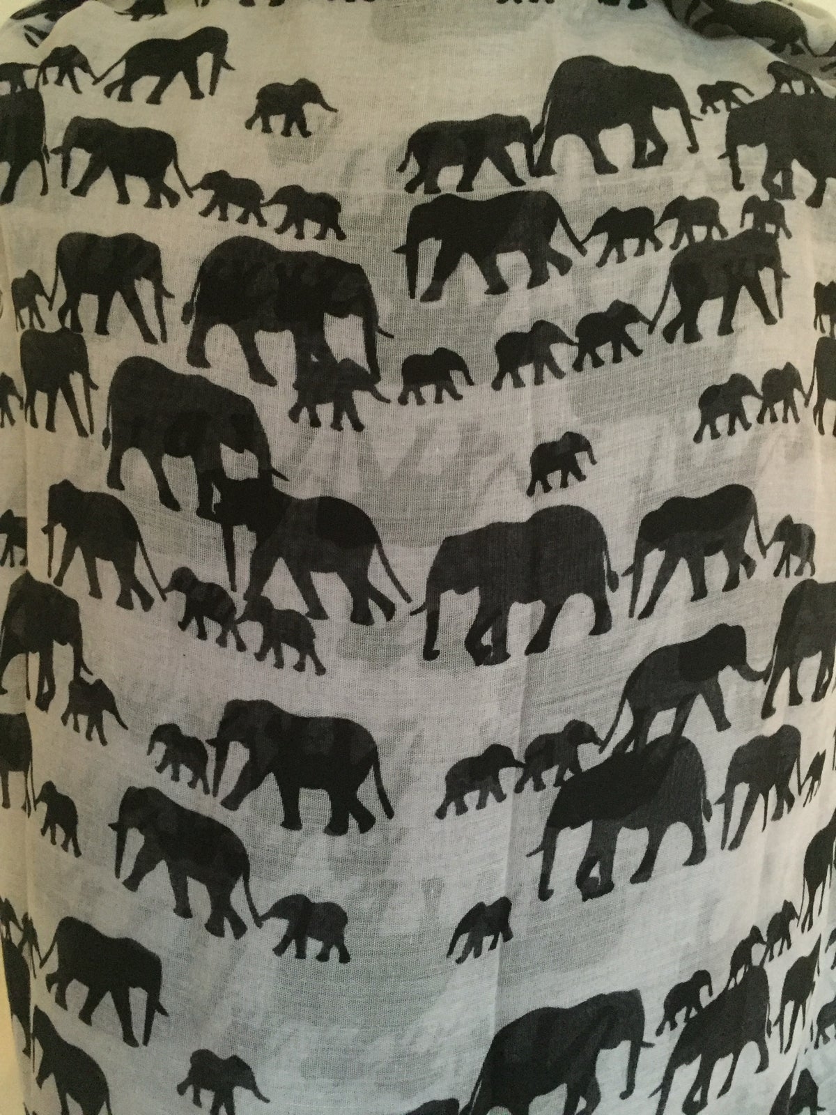 Tørklæde, NYT loop tørklæde med elefanter, Intet