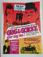 Filmplakat., motiv: GØG OG GOKKE SLÅR SIG LØS !1965., b: 60