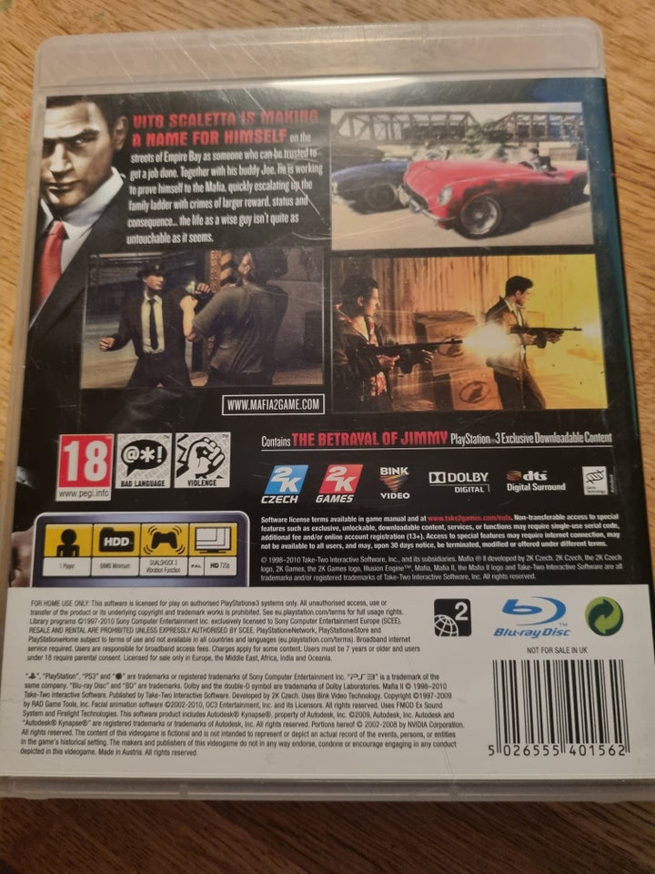 Mafia 2, PS3, action