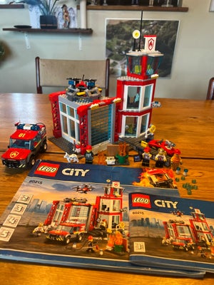 Lego City, 60215, Lego City 60215, Brandstation fra 2019. Sættet er gennemgået, helt komplet og klod