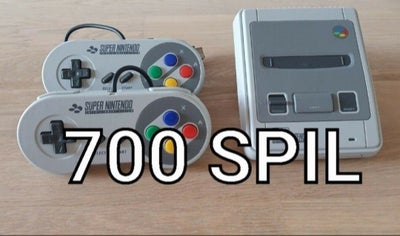 Nintendo SNES, 700 spil, Perfekt, Super nintendo classic mini. 700 spil, Som ny med de originale 21 