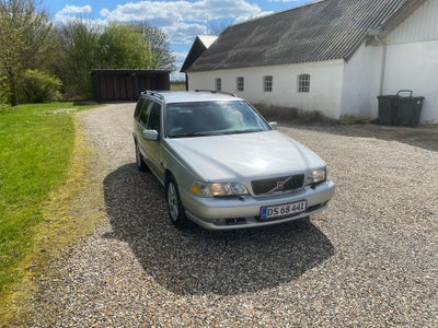 Volvo V70, 2,5 T aut., Benzin, aut. 1998, km 374000, sølvmetal, træk, aircondition, ABS, airbag, ala