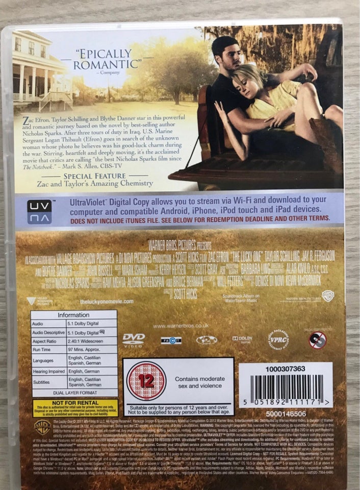 The Lucky one, DVD, drama