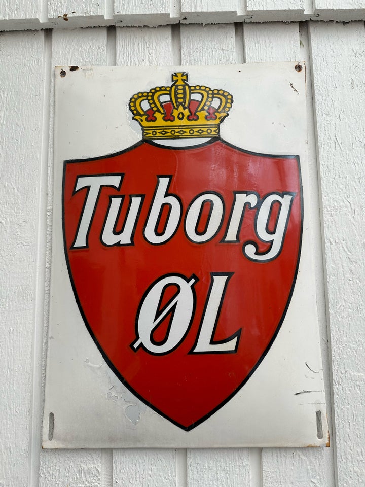 Skilte, Tuborg øl emalje skilt.