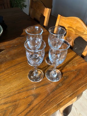 Glas, Rødvinsglas, Holmegaard, Ideelle, Super velholdte rødvinsglas. Stort set ikke blevet brugt og 