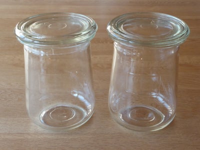 Glas, HENKOGNINGSGLAS - SYLTEGLAS,  HERCULES - Bøgelund-Jensen, To gamle 1 ltr. henkogningsglas / sy