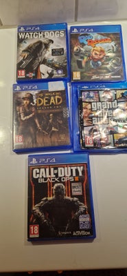 Grand the auto , watch dog, call of duty , PS4, anden genre, 50 kr pr spil