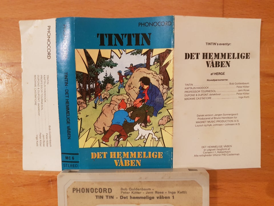 Bånd, hørespil, Tintin - Det hemmelige våben