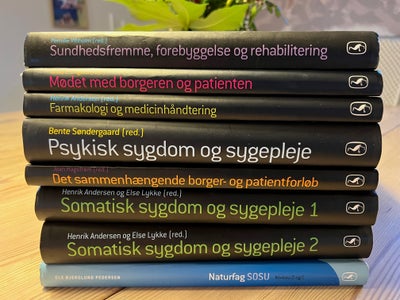 SOSU bøger, Henrik Andersen m.fl., SOSU bøger købt 2023, ubrugte/let brugt
Bøger til Social- og sund