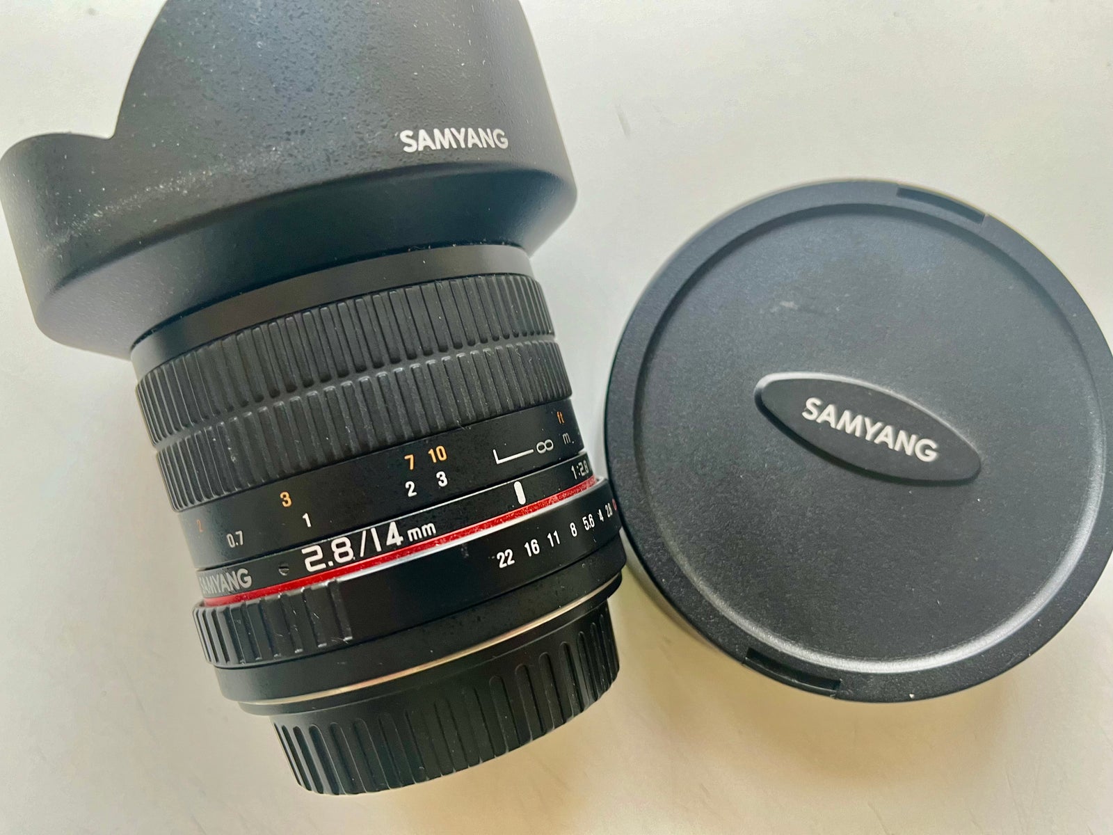 Samyang/ Canon 14 mm til Canon EF, Samyang/Canon, 14mm/2.8