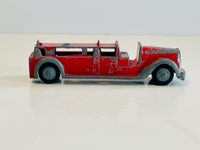 Modelbil, 1940’erne Tootsie Toy Firetruck, skala 8-10 cm