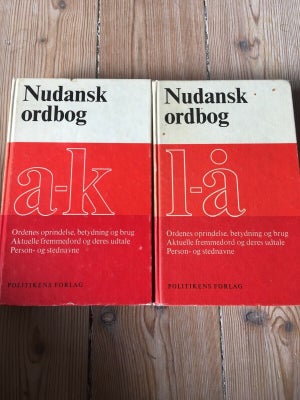 Nudansk Ordbog, Politikens Forlag - Dba.dk - Køb Og Salg Af Nyt Og Brugt