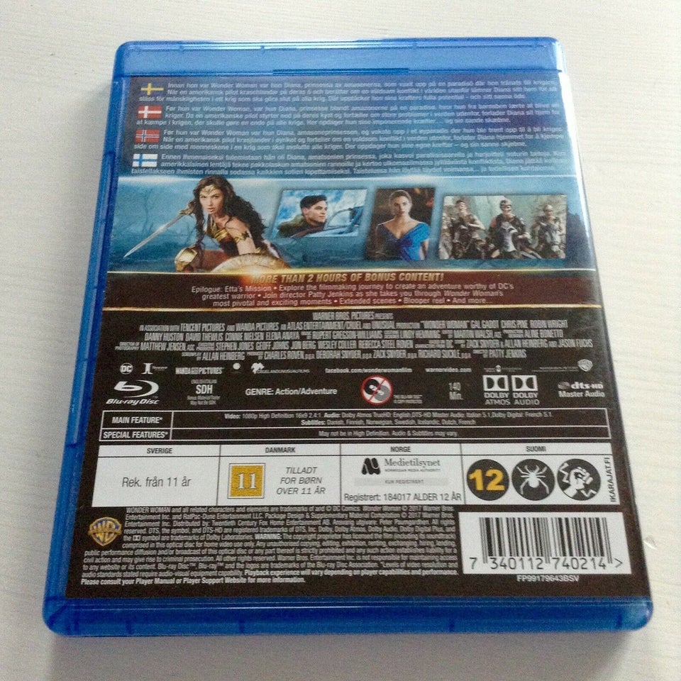 Wonder Woman, Blu-ray, action