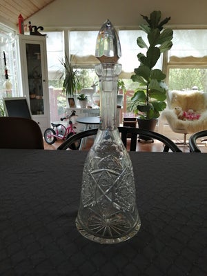 Glas,  Fantastisk flot krystal karaffel, Fantastisk flot krystal karaffel med original prop.
Vildt m