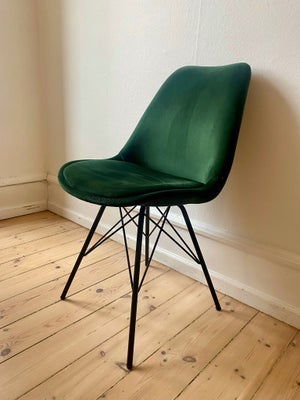 Spisebordsstol, Velour, VidaXL, Sælger 6 stks velour grønne spisebordsstole. Fra VidaXL. Små brugs t