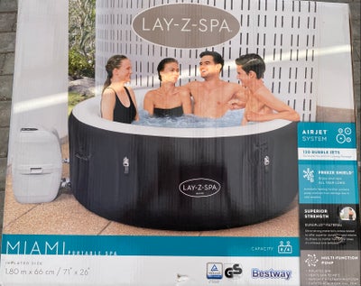 Spabad, Miami,           Miami spa pool  - brugt - som ny

til 4 personer og indeholder 669 liter
Yd