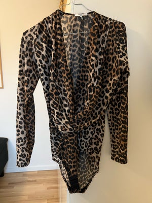 Bluse, Ganni, str. 36, Leopard, Mest, Næsten som ny, Flot stand. Bodystocking