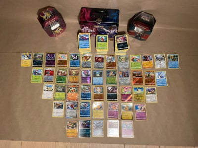 Samlekort, Pokemon samling (+700 kort), +700 Pokemon kort, garanteret 40 shiny kort og 50 kort med k