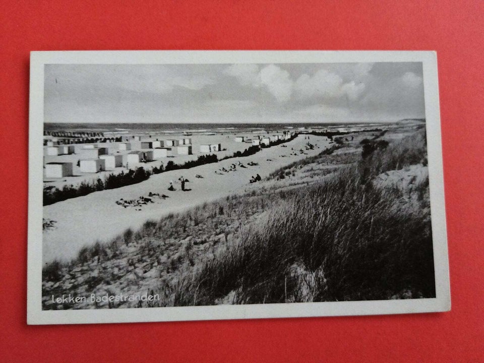 Postkort, Løkken.Badestranden.1930erne