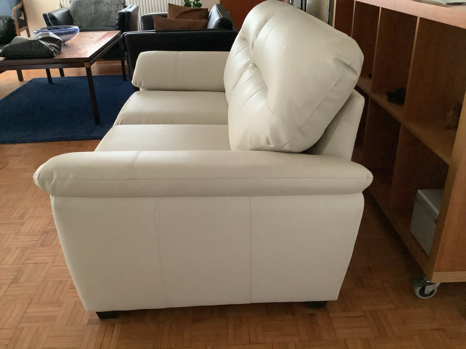 Sofa, læderlook, 2 pers.