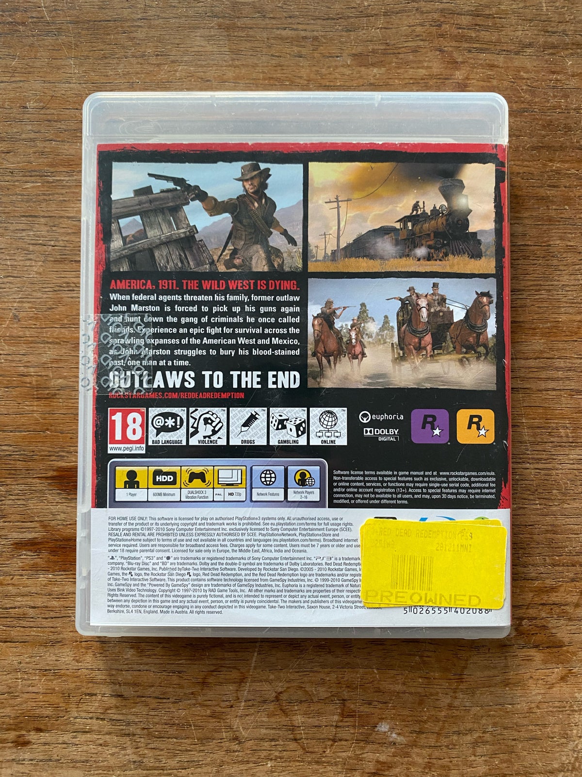 Red Dead Redemption PS3 install only 600Mb