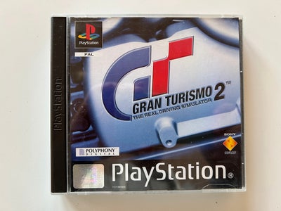 Gran Turismo 2, PS, Black label i super god stand med manual og begge disks. Sender med Post Nord, G