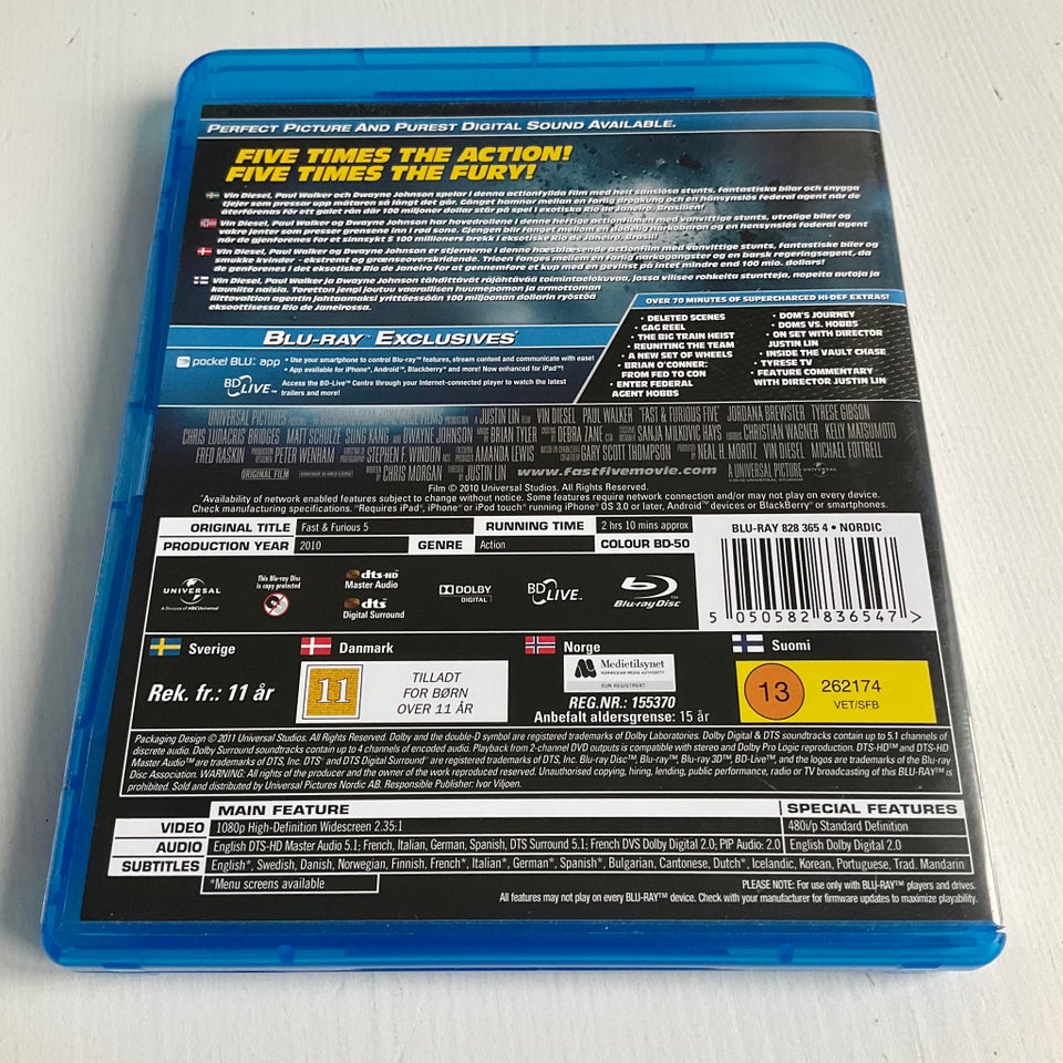 Fast & Furious 5, Blu-ray, action