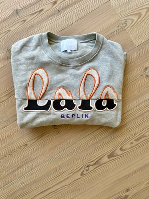 Sweatshirt, LALA BERLIN, str. 42, Grå med tryk , Bomuld, Næsten som ny, Super fed sweat med det lækr