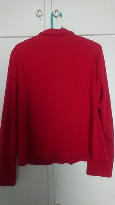 Blazer, str. 44, Brandtex ,  Rød,  Polyester/viscose/elastan ,  Ubrugt, Helt ny jakke i en lækker bl