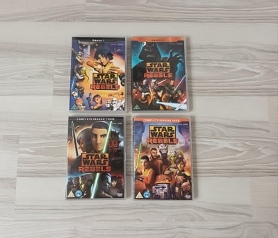 Star Wars Rebels, instruktør Marvel Disney, DVD, animation, Komplet Star Wars Rebels samling på DVD.